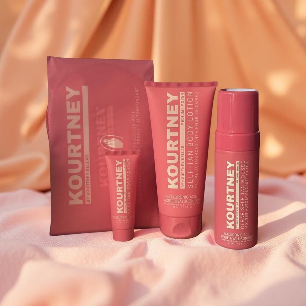 Kourtney Keller Tanning Set (4) with Hyaluronic Acid